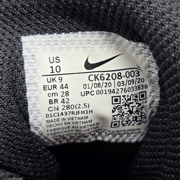 Nike Lunarlon Me\'s Size 10 Black White Athletic Shoes Mis Matched Models & Color main image 8